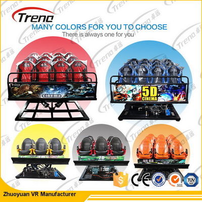 3 Dof bondes/cinema hidráulico do simulador do equipamento 7D do cinema 5D com cadeira do movimento