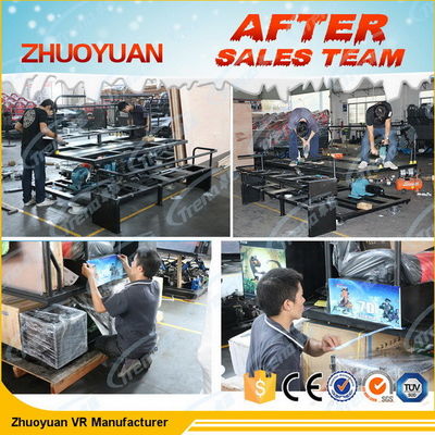 Cinema hidráulico/eletrônico do simulador de passeio 7d do movimento do sistema 7d com a cadeira do movimento 4d