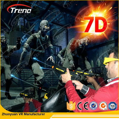 Cinema hidráulico/eletrônico do simulador de passeio 7d do movimento do sistema 7d com a cadeira do movimento 4d