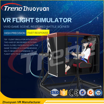 Um tamanho da tela de um jogador de 50 polegadas do jogo de Flight Simulator da realidade virtual do supermercado