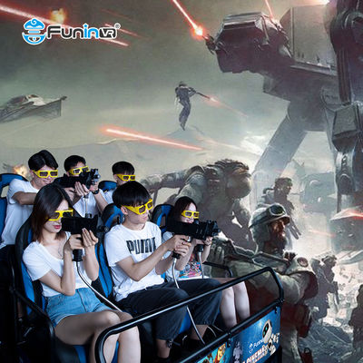 Metal 7D Simulador de corrida de movimento interativo para tela curva plana HD Projeção Cinema