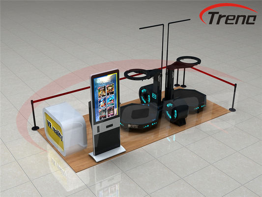 360 auriculares running do caminhante da escada rolante 9D VR do movimento do grau simulador de uma visão de 360 graus