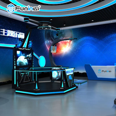 Simulador de tiro 9D para jogadores múltiplos com plataforma de movimento 6DOF