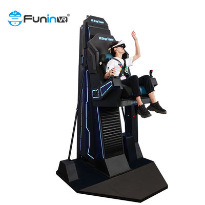 Entretenimento com VR Drop Tower 9D VR Simulator 360° Movimentos Multiplayer