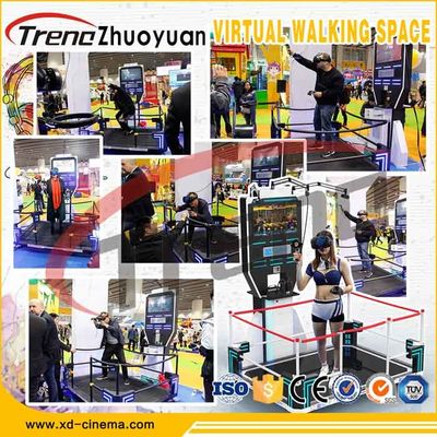 Cinemas da ação dos jogos 9D do tiro do preto da caminhada do espaço da realidade virtual dos auriculares VR de VR HTC