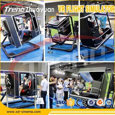 Cor VR Flight Simulator azul/preto/amarelo com sistema servo completo de Digitas