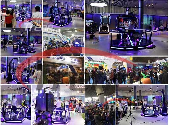 Cinemas da ação dos jogos 9D do tiro do preto da caminhada do espaço da realidade virtual de HTC VIVE