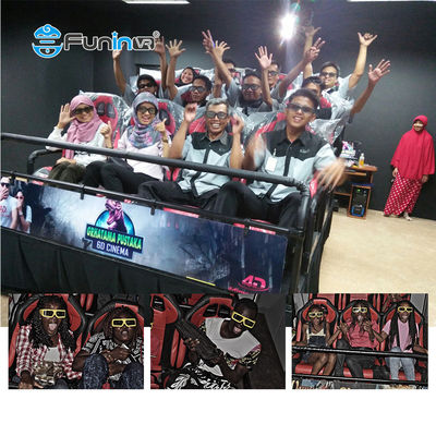 Teatro de cinema 7D de cor personalizável com 9 assentos de movimento
