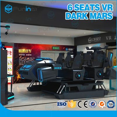 6 cinema dinâmico virtual da máquina de jogo da realidade da aventura dos assentos 3.8KW/9D Vr