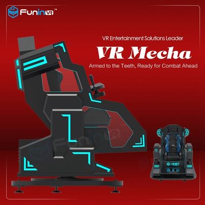 Controle Mecha real do manche que sente o simulador da realidade 9D virtual no parque de jogo