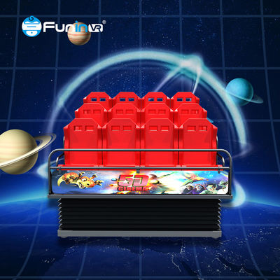 Square Customized 5D Cinema Cinema Cinema com 9-48 lugares e sistema de energia elétrica