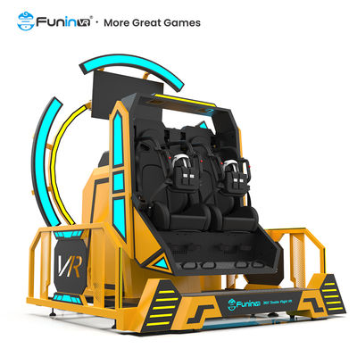 Máquina de jogo imersiva da arcada da montanha russa VR de Flight Simulator da rotação 360°