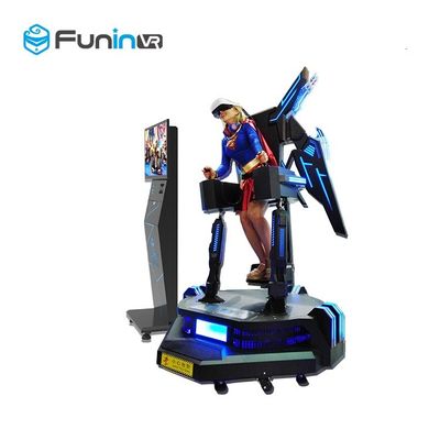 máquina de jogo de voo do simulador 2.0kw+200 quilograma VR 360 do cinema do voo de 1260*1260*2450mm 9D VR Eagle para o parque de diversões