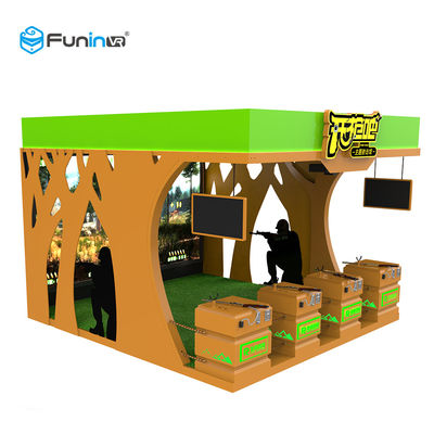 O simulador 220V VR da realidade virtual do jogo 9D do tiro da arma publica o equipamento de jogo