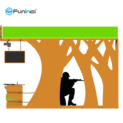 O simulador 220V VR da realidade virtual do jogo 9D do tiro da arma publica o equipamento de jogo