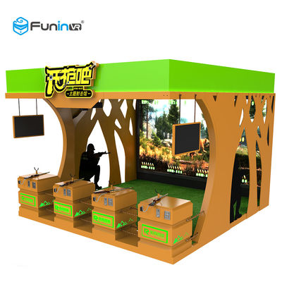 O simulador 220V VR da realidade virtual do jogo 9D do tiro da arma publica o equipamento de jogo