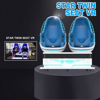 Gêmeo aluído bonde Seat do simulador 4.5KW da realidade virtual da plataforma 9D
