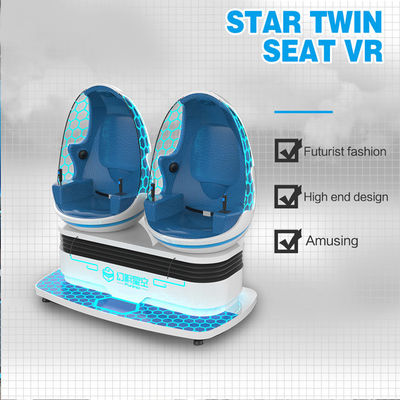 Gêmeo aluído bonde Seat do simulador 4.5KW da realidade virtual da plataforma 9D