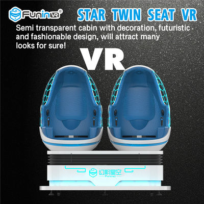 Máquina quadrada da realidade virtual do ovo do cinema de Mertre 9D da luz 3 azuis/360 graus