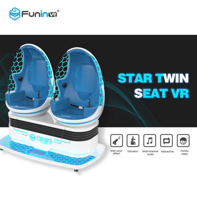 2 cinema da realidade virtual dos assentos 9D com efeito da varredura do pé da cadeira do OVO