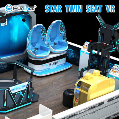 2 cinema da realidade virtual dos assentos 9D com efeito da varredura do pé da cadeira do OVO