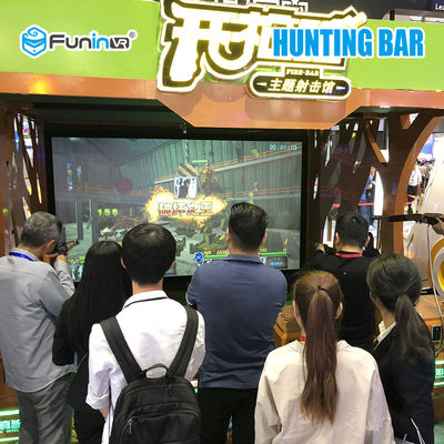 Amarelo + verde que dispara no cinema da realidade virtual 9D VR para 4 jogadores