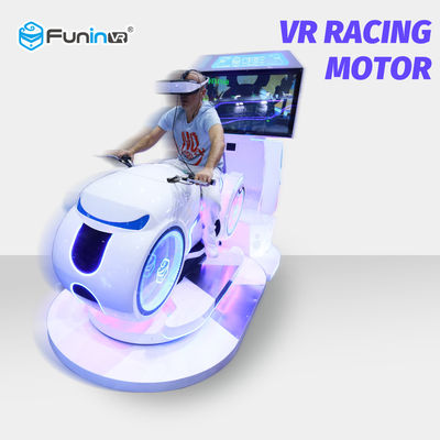 Simulador para múltiplos jogadores do movimento da motocicleta de VR com plataforma dinâmica do DOF