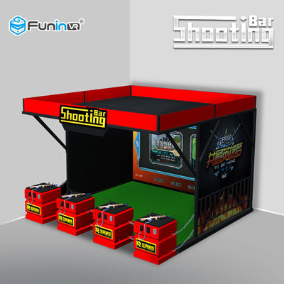 Jogadores reais do herói 4 da caça do tiro do sentido da máquina de jogo do tiro da tela do projetor