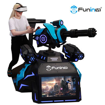 Caminhante de venda quente da realidade virtual 9d VR de máquina de jogo de arcada do tiro da arma gatling que dispara na plataforma estando do vr 9d