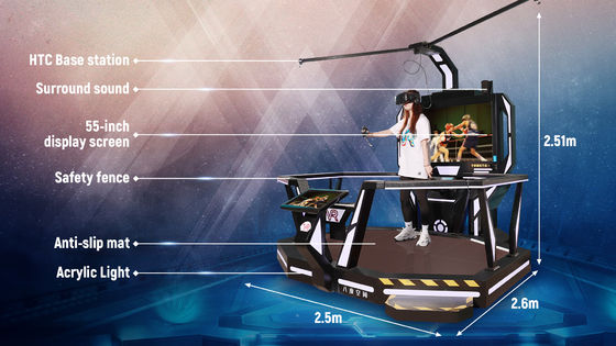 1 shopping da ocasião da carga avaliado 200kg de máquina de jogo da batida da realidade virtual da estação 9D do nteractivity do pagador
