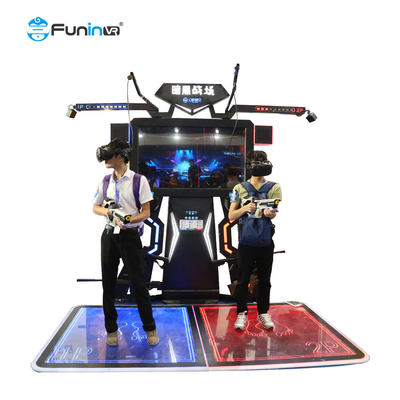 Jogos de tiro interativos para múltiplos jogadores do simulador interno FPS da realidade 9D virtual que andam a plataforma