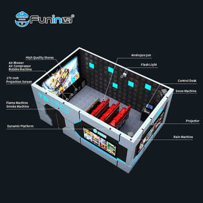 24 cadeiras 7D Cinema 3D Screen For Interactive Motion Race Simulator