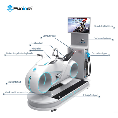 9D VR Racing Moto Simulator com 4,8KW de Potência e 92 Variedades de Jogo