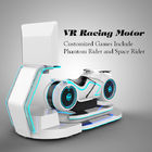 motocicleta para múltiplos jogadores do simulador da condução de carro Vr da aparência da olho-captura da cor 220V branca que compete com deepon E3