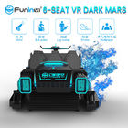 6 assentos VR simulador escuro do 9 de março D VR com plataforma aluída elétrica