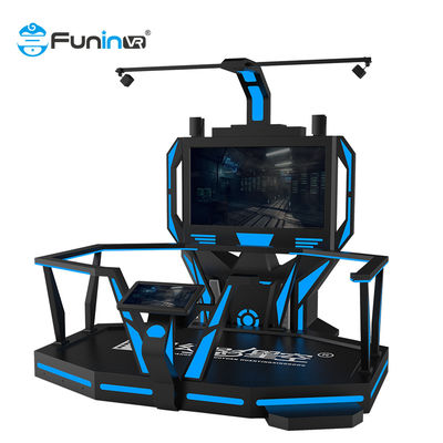 Plataforma estando de passeio do E-espaço do equipamento VR do parque de diversões
