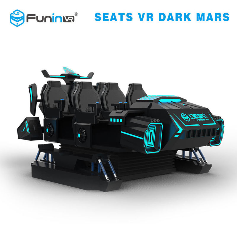 A obscuridade para múltiplos jogadores do vr da realidade virtual estraga os assentos da máquina de jogo 6 que competem o simulador de 9d VR