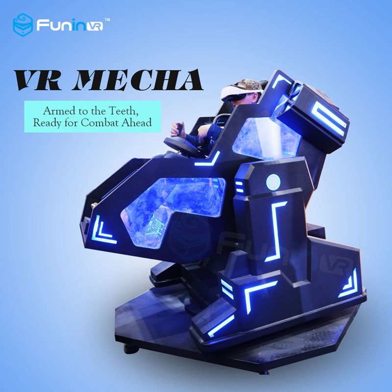 Máquina de jogo de arcada de um jogador do estilo de Mecha com o cinema de couro da realidade Seat/9D virtual do movimento