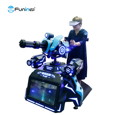 Experiência de simulador de tiro em realidade virtual 9D interativa Vr Gatling Master