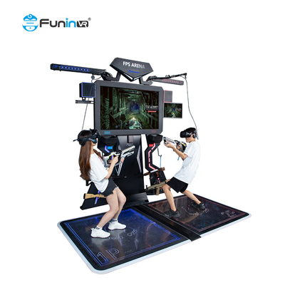 equipamento para múltiplos jogadores do parque temático do simulador FPS do tiro da máquina de jogo de 0.8kw 9D VR