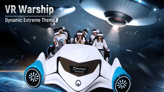 6 o parque do trampolim do navio de guerra dos jogadores VR experimenta a realidade virtual de excitação Arcade Theme Park