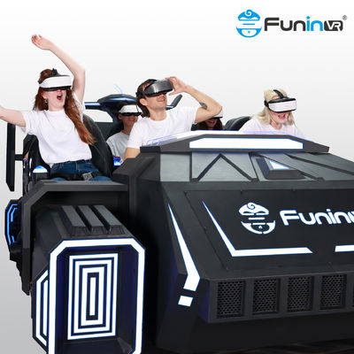 Assentos para múltiplos jogadores da máquina de jogo 6 do simulador de Vr da realidade virtual que competem o simulador de 9d VR