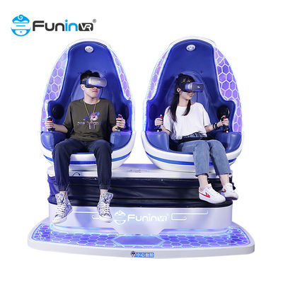2 jogadores dos assentos azuis & cadeira preta do ovo de Arcade Game Machine VR do simulador da realidade 9D virtual