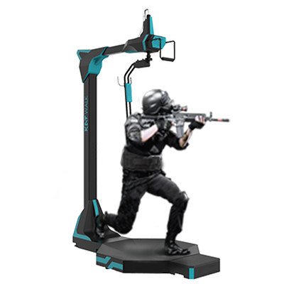9D máquina de jogo do tiro do simulador da escada rolante da realidade virtual de uma opinião de 360 graus