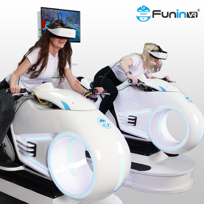 Realidade virtual que conduz o simulador 9D VR que compete a motocicleta da máquina de jogo VR que conduz o simulador